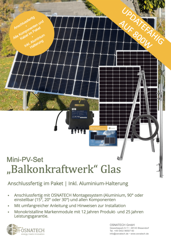 Vorschau des Datenblatts Mini-PV-Set Glas