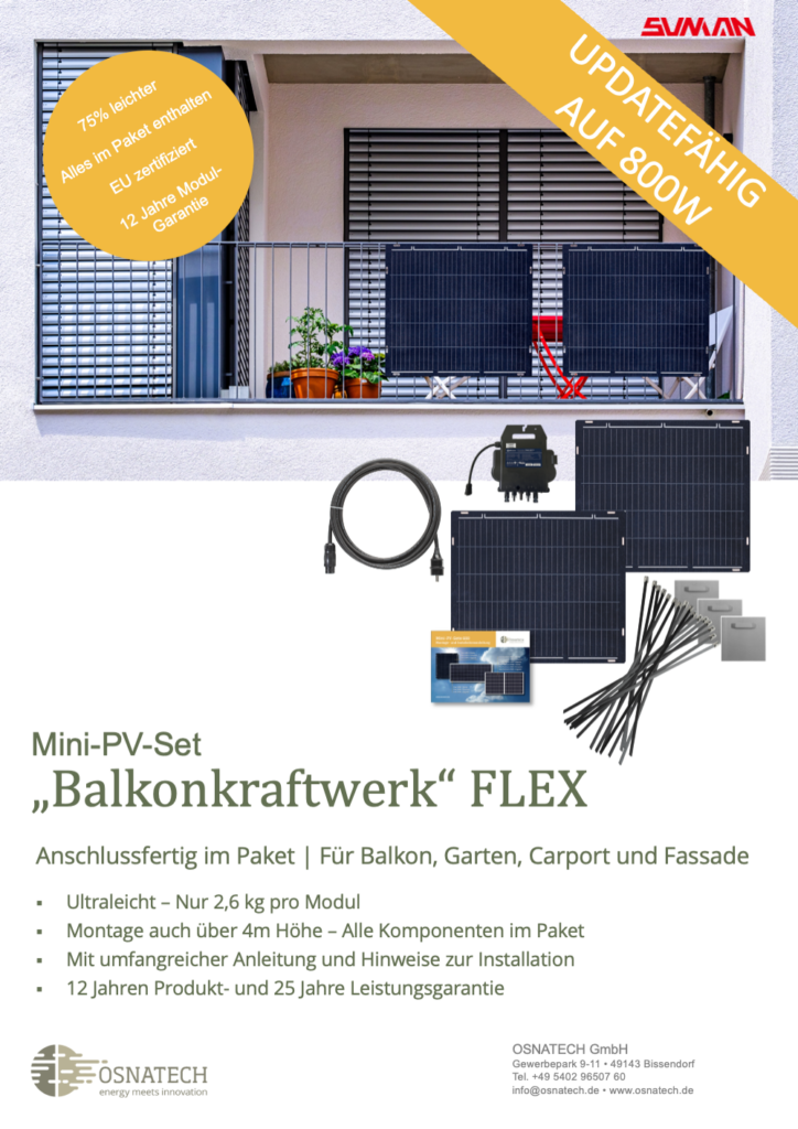 Vorschau des Datenblatt zum Mini-PV-Set 150W