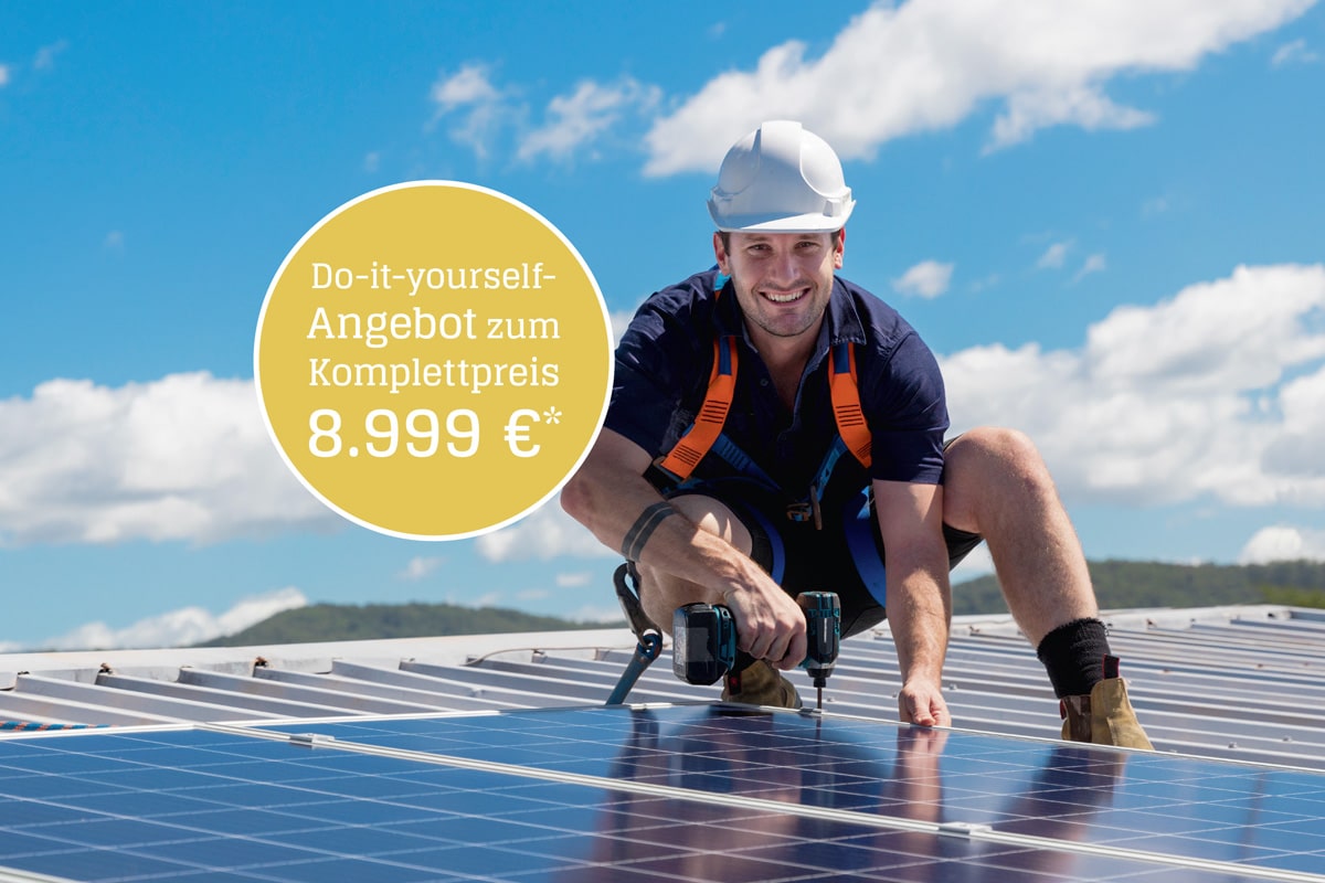 Photovoltaik für Heimwerker. PV-Anlage für 8.999,00 Euro zur Selbstinstallation